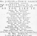 Box 02-61 School for Scandal at Leeds Theatre 29 June 1778 