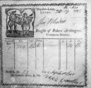 Box 5-35. Robert Arthington 1775 receipt 