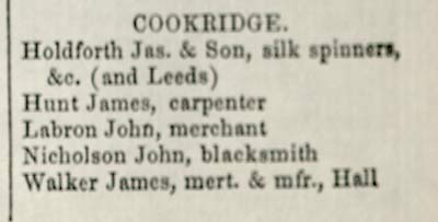 Cookridge 1853
