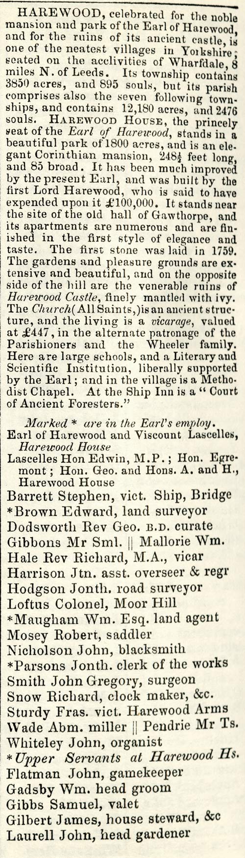 Harewood 1853