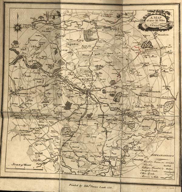 Leeds 1817 map