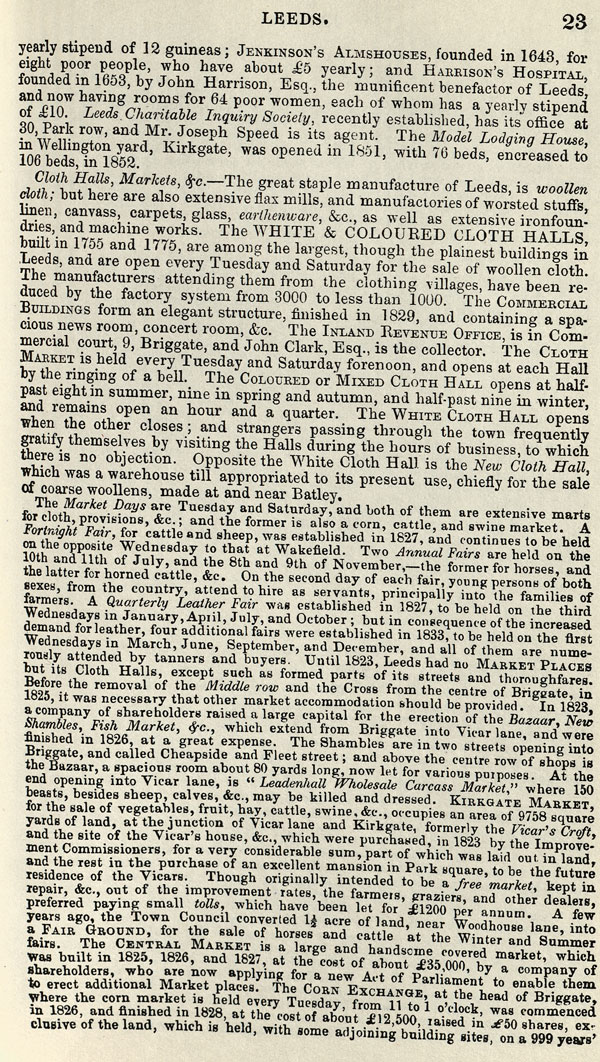 Whites Directory 1853