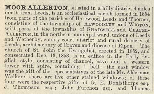 Moor Allerton 1886