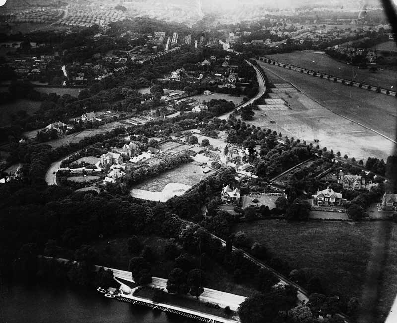 aerial view of Roundhay Park -1929