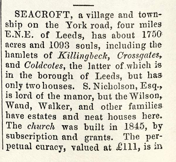 Seacroft 1853