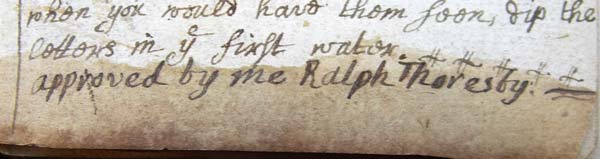 RALPH THORESBY’S COMMONPLACE BOOK?